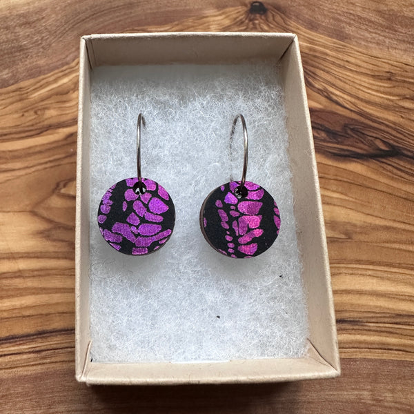 Wooden Circle Earrings