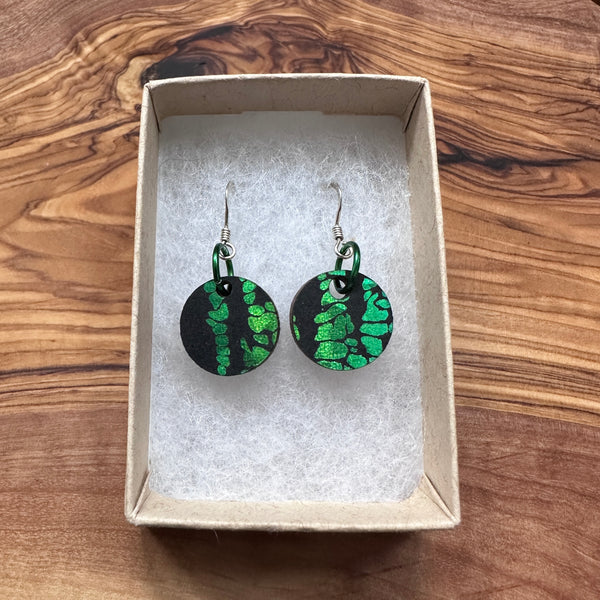 Wooden Circle Earrings