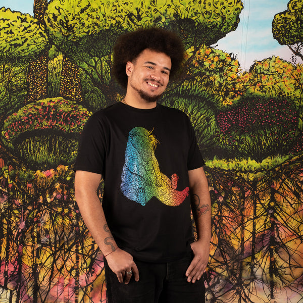Organic cotton "Rainbow Otter" t-shirt