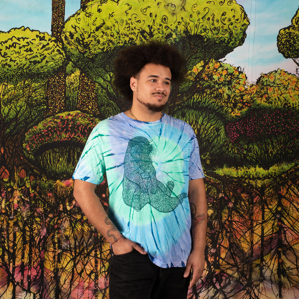 Organic cotton tie dye t-shirt "Harry Otter"