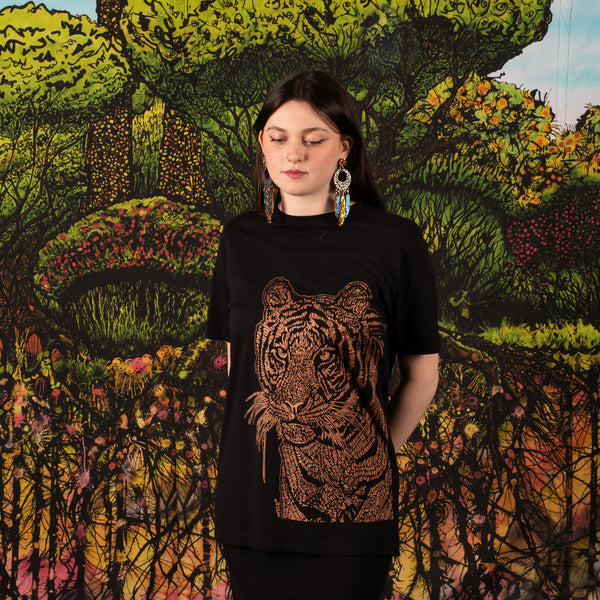 Organic cotton "Totem Tiger" t-shirt