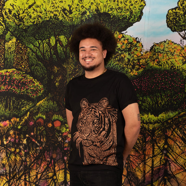 Organic cotton "Totem Tiger" t-shirt