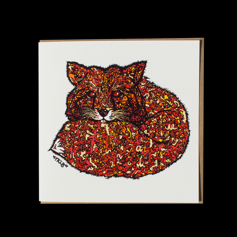 "Freestyle Fox" Greetings Card