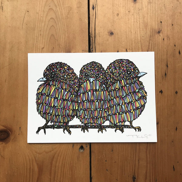“Three Little Birds" Art Print